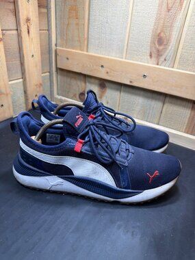 PUMA Mens 10.5 Pacer Future Navy Blue Athletic Running Sneakers Shoes 384634